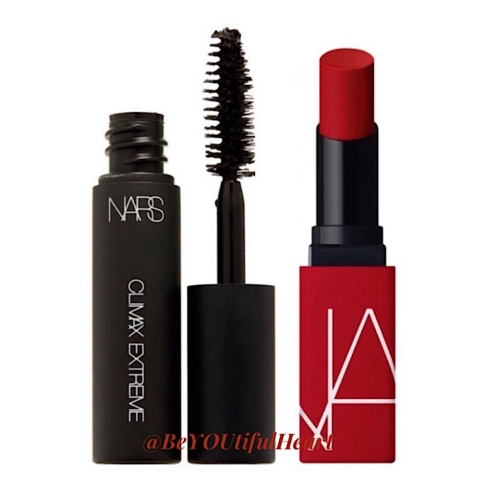 NARS Mini Lashes and Lips Duo - Climax Extreme Mascara and Powermatte Lipstick